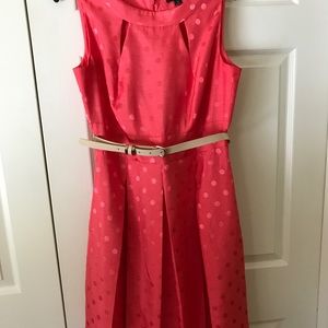TAHARI Pretty Coral Dress